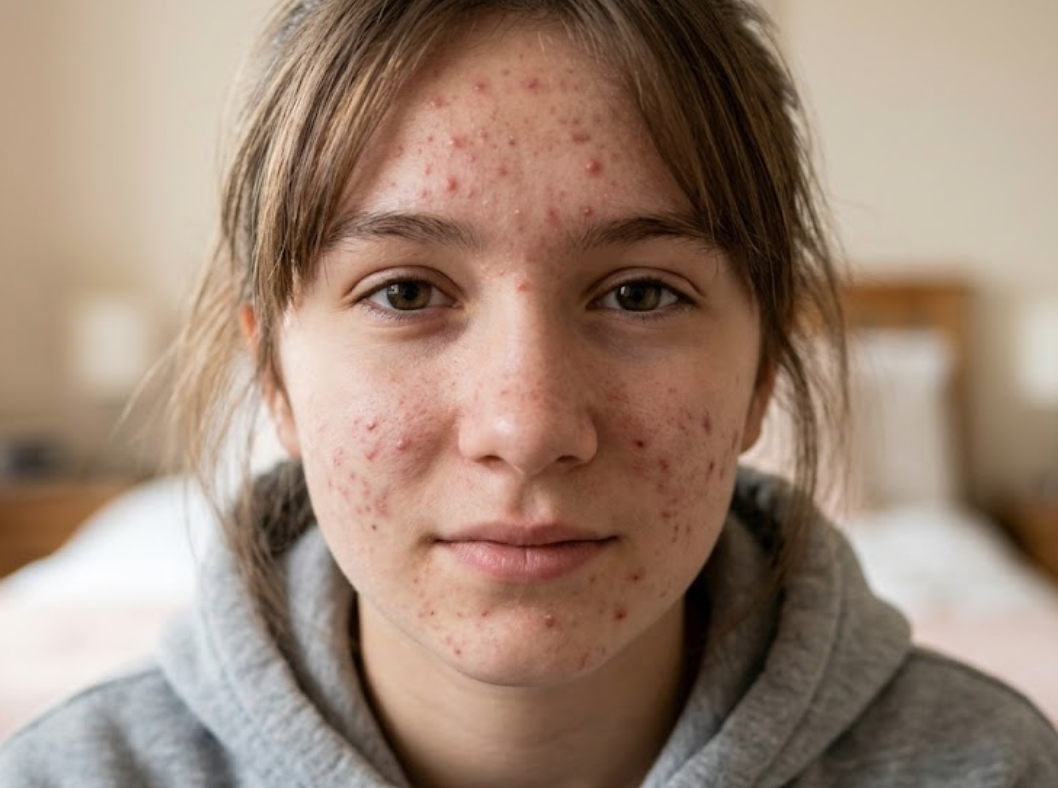 acne na adolescência